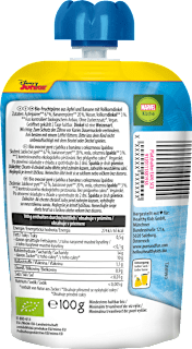 Quetschie Apfel, Banane & Vollkorn-Dinkel ab 12 Monaten PURE & FUN