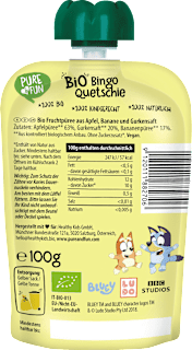 Quetschie Bluey mit Apfel, Banane & Gurke ab 12 Monaten PURE & FUN