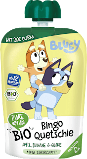 Quetschie Bluey mit Apfel, Banane & Gurke ab 12 Monaten PURE & FUN