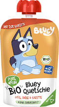 Quetschie Bluey mit Apfel, Birne & Karotte ab 12 Monaten PURE & FUN