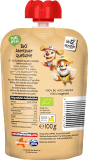 Quetschie Paw Patrol Apfel, rote Beete, Erdbeere & Banane ab 12 Monaten PURE & FUN