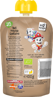 Quetschie Paw Patrol Birne, Aprikose & Süßkartoffel ab 12 Monaten PURE & FUN