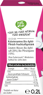 Saft Trinkzauber Apfel & Pfirsich, ab 3 Jahren PURE & FUN