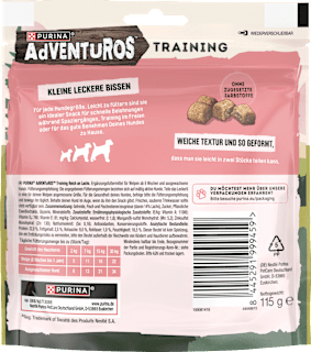 Hundeleckerli mit Lachs, Training Purina Adventuros