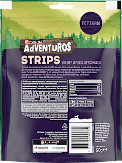 Hundeleckerli Strips mit Hirschgeschmack Purina Adventuros