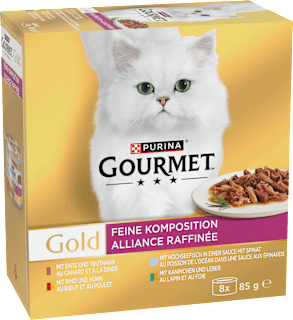 Nassfutter Katze Feine Komposition Multipack (8x85 g) Purina Gourmet