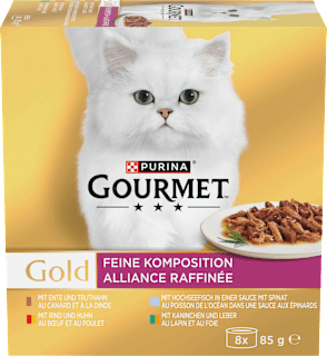 Nassfutter Katze Feine Komposition Multipack (8x85 g) Purina Gourmet