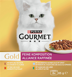 Nassfutter Katze Feine Komposition Multipack (8x85 g) Purina Gourmet