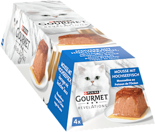 Nassfutter Katze Hochseefisch in Sauce, Revelations Mousse Multipack (4x57g) Purina Gourmet