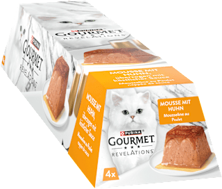 Nassfutter Katze Huhn in Sauce, Revelations Mousse Multipack (4x57 g) Purina Gourmet
