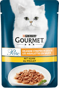 Nassfutter Katze mit Huhn, Perle - erlesene Streifen in Sauce Purina Gourmet