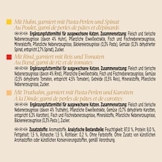 Nassfutter Katze mit Huhn, Rind & Truthahn, Soup Royale, Multipack (6x45 g) Purina Gourmet