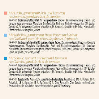 Nassfutter Katze mit Lachs & Kabeljau oder Scholle, Soup Royale, Multipack (6x45 g) Purina Gourmet