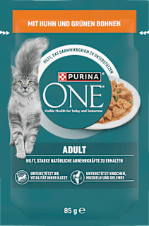 Nassfutter Katze mit Huhn & grünen Bohnen in Soße PURINA ONE