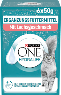 Nassfutter Katze mit Lachs, Hydralife Multipack (6x50 g) PURINA ONE