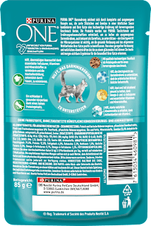 Nassfutter Katze mit Thunfisch & grünen Bohnen in Soße, indoor formula  PURINA ONE