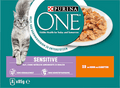 Nassfutter Katze Sensitive mit Huhn & Karotten, Multipack (8x85 g) PURINA ONE