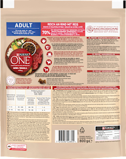 Trockenfutter Hund mit Rind & Reis, Mini, Adult PURINA ONE