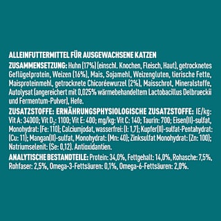 Trockenfutter Katze mit Huhn & Vollkorn Getreide, Adult  PURINA ONE