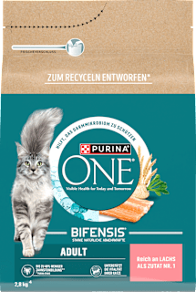 Trockenfutter Katze mit Lachs & Vollkorn Getreide, Adult PURINA ONE