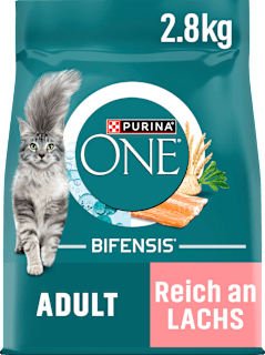 Trockenfutter Katze mit Lachs & Vollkorn Getreide, Adult PURINA ONE