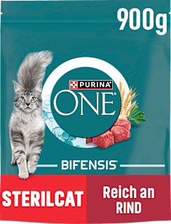 Trockenfutter Katze mit Rind & Weizen, Sterilcat, Adult PURINA ONE