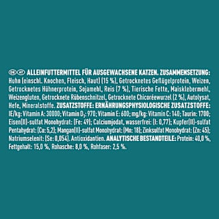 Trockenfutter Katze reich an Huhn, high protein PURINA ONE