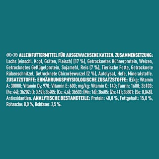 Trockenfutter Katze reich an Lachs, high protein PURINA ONE