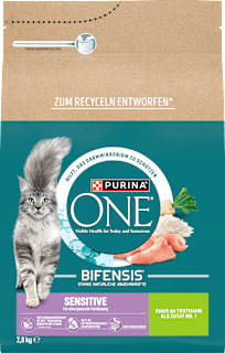 Trockenfutter Katze sensitive mit Truthahn & Reis, Adult PURINA ONE