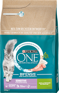 Trockenfutter Katze sensitive mit Truthahn & Reis, Adult PURINA ONE
