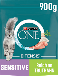 Trockenfutter Katze sensitive mit Truthahn & Reis, Adult PURINA ONE