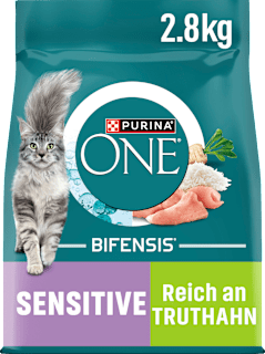 Trockenfutter Katze sensitive mit Truthahn & Reis, Adult PURINA ONE