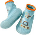 Abenteuer Socken mit Bagger-Motiv, blau, Gr. 23/24 PUSBLU