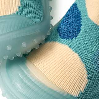 Abenteuer Socken mit Punkte-Muster, grün, Gr. 25/26 PUSBLU