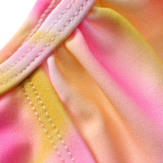 Badeanzug mit Rüschen, rosa, Gr. 134/140 PUSBLU
