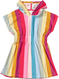 Badekleid mit Streifen-Muster, bunt, Gr. 98/104 PUSBLU