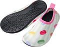 Badeschuhe mit Macaron-Muster, grün & rosa, Gr. 27/28 PUSBLU