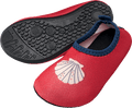 Badeschuhe mit Muschel-Motiv, rot, Gr. 21/22 PUSBLU