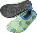 Badeschuhe mit Schildkröten-Muster, grün + blau, Gr. 23/24 PUSBLU