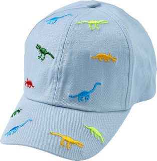 Basecap mit Dino-Muster, blau, Gr. 54/55 PUSBLU