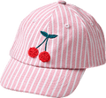 Basecap mit Kirsch-Motiv, rosa & weiß, Gr. 52/53 PUSBLU
