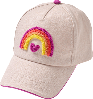 Basecap mit Regenbogen-Applikation, beige, Gr. 52/53 PUSBLU