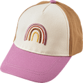 Basecap mit Regenbogen-Applikation, rosa & beige, Gr. 54/55 PUSBLU