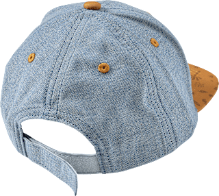 Basecap mit Schrift-Aplikation, blau + gelb, Gr. 54/55 PUSBLU