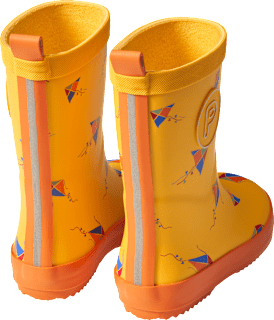 Gummistiefel mit Drachen-Muster, gelb, Gr. 28/29 PUSBLU