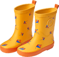 Gummistiefel mit Drachen-Muster, gelb, Gr. 28/29 PUSBLU