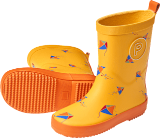 Gummistiefel mit Drachen-Muster, gelb, Gr. 28/29 PUSBLU