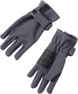 Handschuhe Softshell, grau, Gr. 3 PUSBLU