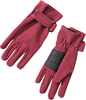 Handschuhe Softshell, rot, Gr. 3 PUSBLU