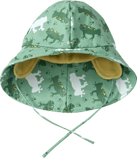 Regenhut mit Farbwechsel-Frosch-Muster, grün, Gr. 52/53 PUSBLU